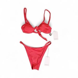 NWT Vitamin A Coral Large / Medium Bikini Two Piece Set